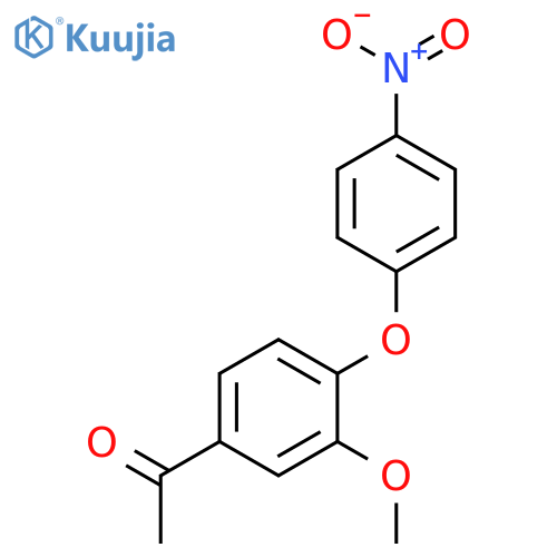 Ethanone, 1-[3-methoxy-4-(4-nitrophenoxy)phenyl]- structure