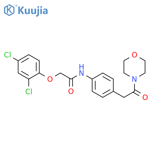 2-(2,4-dichlorophenoxy)-N-{4-[2-(morpholin-4-yl)-2-oxoethyl]phenyl}acetamide structure