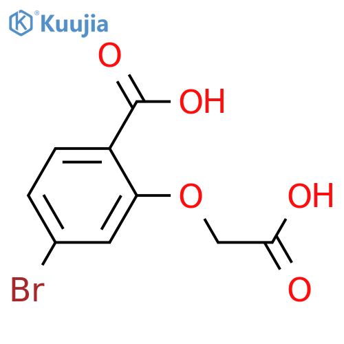 4-bromo-2-(carboxymethoxy)benzoic acid structure