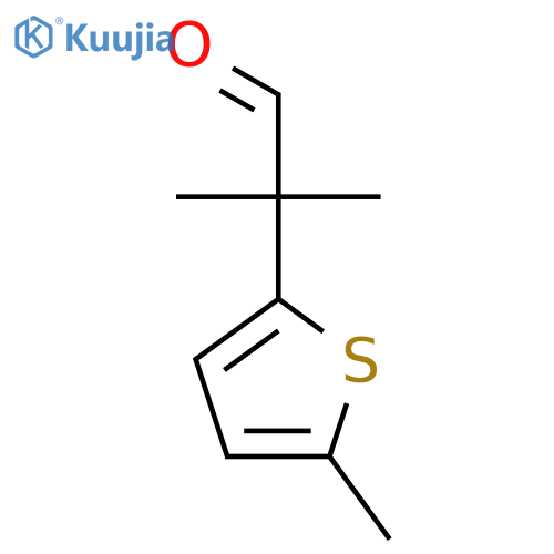 2-Methyl-2-(5-methylthiophen-2-yl)propanal structure