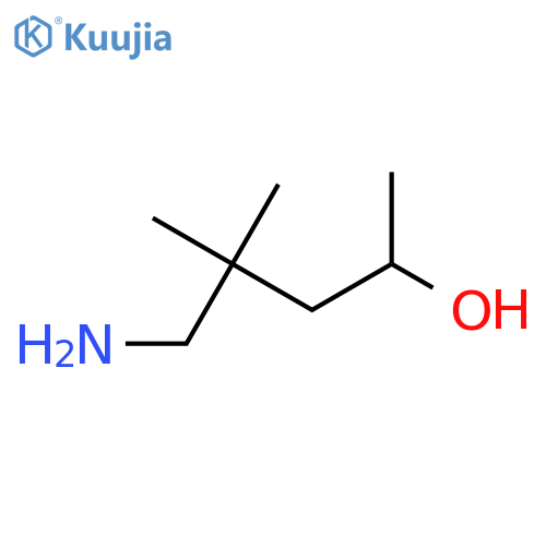 5-amino-4,4-dimethylpentan-2-ol structure