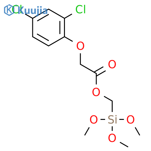 Acetic acid, (2,4-dichlorophenoxy)-, (trimethoxysilyl)methyl ester structure
