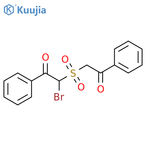 2-Bromo-2-[(2-oxo-2-phenylethyl)sulfonyl]-1-phenylethanone structure