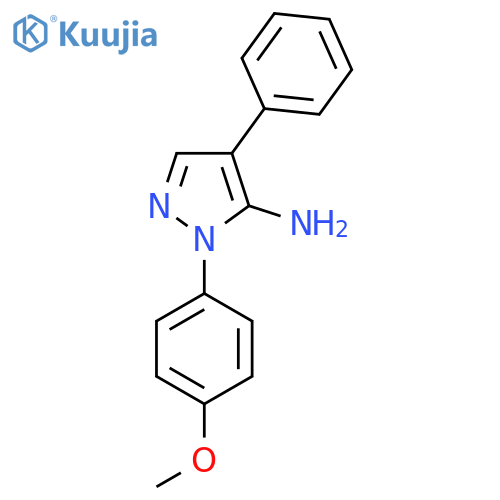 1-(4-Methoxyphenyl)-4-phenyl-1H-pyrazol-5-amine structure