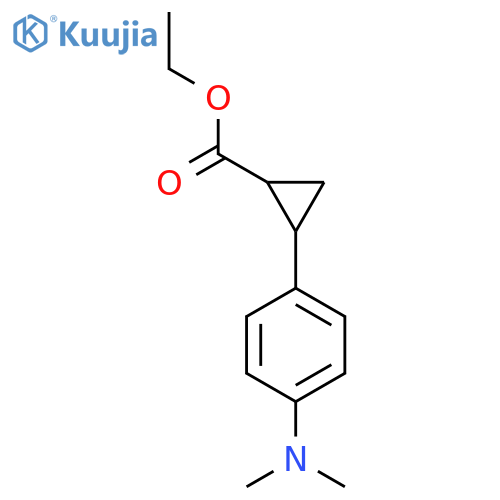 Ethyl 2-(4-(dimethylamino)phenyl)cyclopropane-1-carboxylate structure
