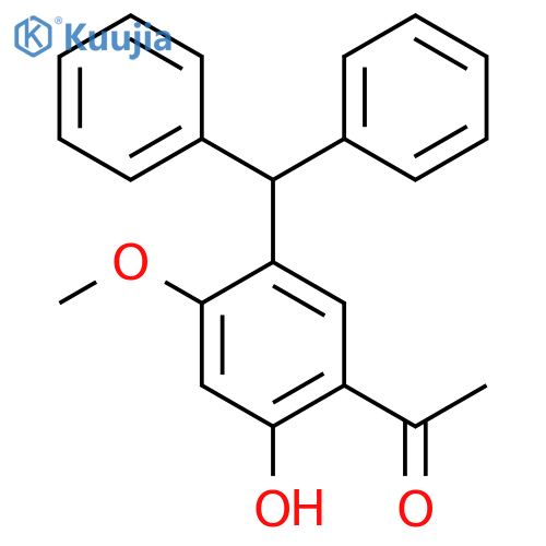 Ethanone, 1-[5-(diphenylmethyl)-2-hydroxy-4-methoxyphenyl]- structure