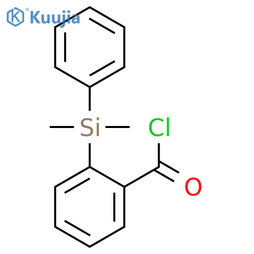 Benzoyl chloride, 2-(dimethylphenylsilyl)- structure