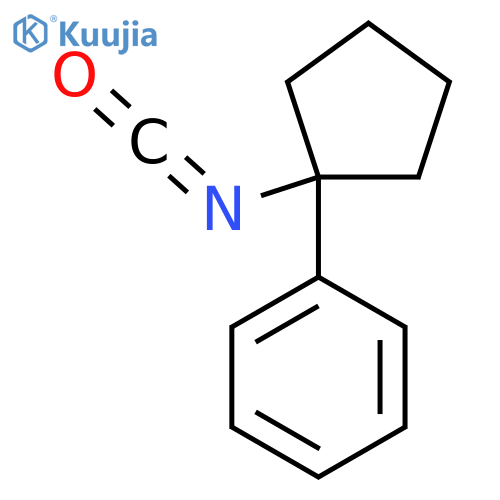 (1-isocyanatocyclopentyl)benzene structure