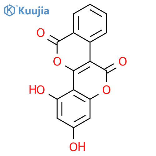 6H,11H-[2]Benzopyrano[4,3-c][1]benzopyran-6,11-dione, 2,4-dihydroxy- structure