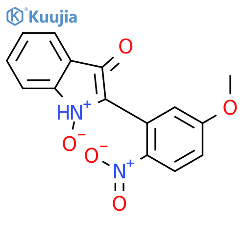 3H-Indol-3-one, 2-(5-methoxy-2-nitrophenyl)-, 1-oxide structure