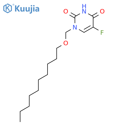 2,4(1H,3H)-Pyrimidinedione, 1-[(decyloxy)methyl]-5-fluoro- structure