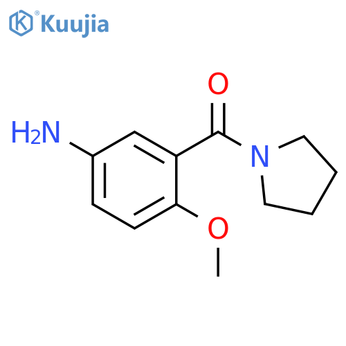 (5-amino-2-methoxyphenyl)(pyrrolidin-1-yl)methanone structure