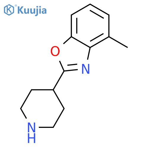 4-methyl-2-(piperidin-4-yl)-1,3-benzoxazole structure