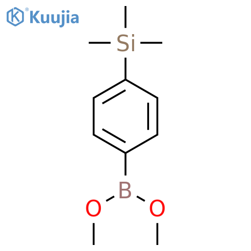 Boronic acid, [4-(trimethylsilyl)phenyl]-, dimethyl ester structure