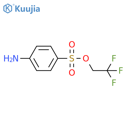 Benzenesulfonic acid, 4-amino-, 2,2,2-trifluoroethyl ester structure
