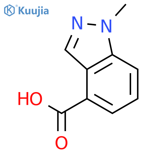 1-Methyl-1H-indazole-4-carboxylic acid structure
