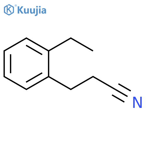 3-(2-ethylphenyl)propanenitrile structure