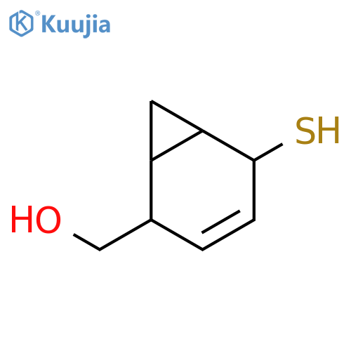 BICYCLO[4.1.0]HEPT-3-ENE-2-METHANOL, 5-MERCAPTO- structure