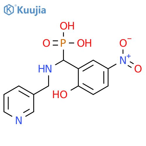 Phosphonic acid, [(2-hydroxy-5-nitrophenyl)[(3-pyridinylmethyl)amino]methyl]- structure