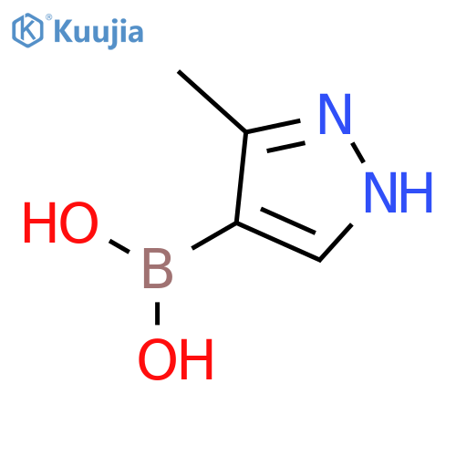 (3-methyl-1H-pyrazol-4-yl)boronic acid structure