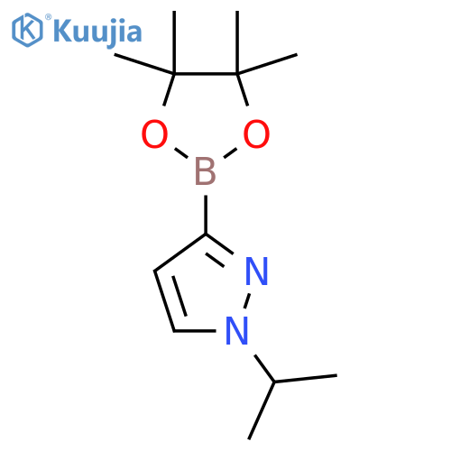 1-(1-methylethyl)-3-(4,4,5,5-tetramethyl-1,3,2-dioxaborolan-2-yl)-1H-pyrazole structure