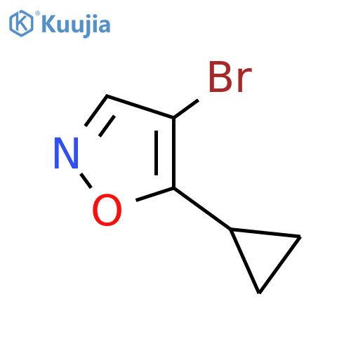 4-bromo-5-cyclopropyl-1,2-oxazole structure