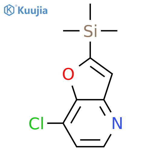 7-Chloro-2-(trimethylsilyl)furo3,2-bpyridine structure
