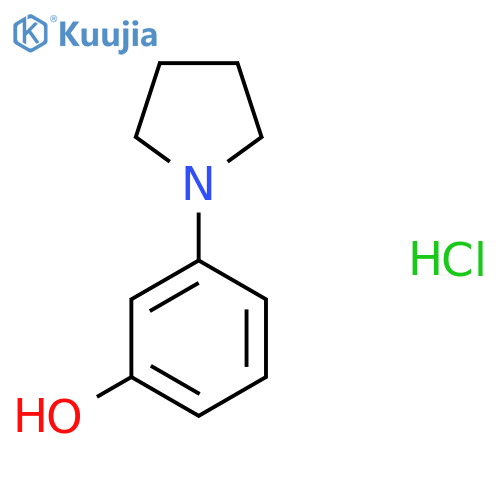 3-(Pyrrolidin-1-yl)phenol hydrochloride structure
