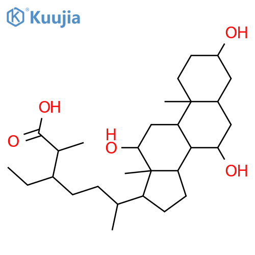 3,7,12-Trihydroxystigmastan-26-oic acid; (3α,5β,7α,12α,24ξ,25ξ)-form structure