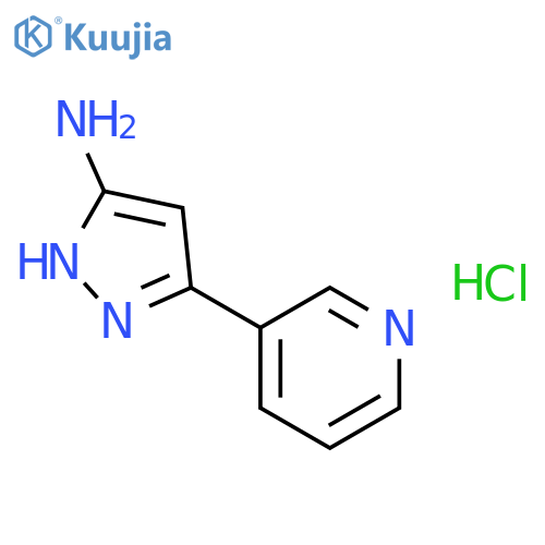 3-(pyridin-3-yl)-1H-pyrazol-5-amine hydrochloride structure