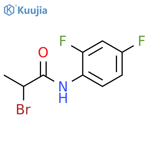 2-bromo-N-(2,4-difluorophenyl)propanamide structure