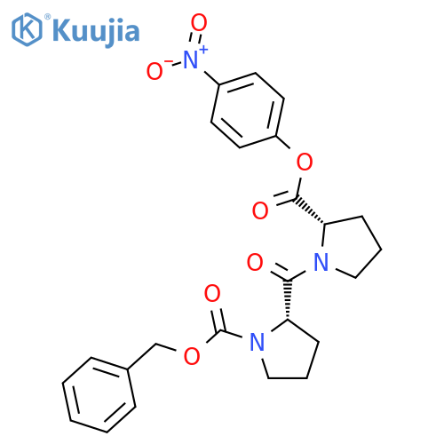 L-Proline, 1-[1-[(phenylmethoxy)carbonyl]-L-prolyl]-, 4-nitrophenyl ester structure