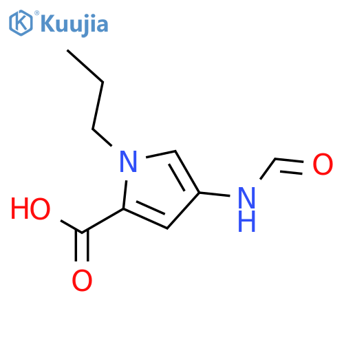 4-(formylamino)-1-propyl-1H-Pyrrole-2-carboxylic acid structure