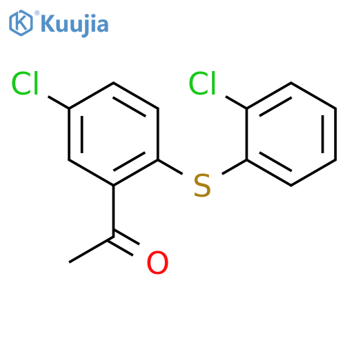 Ethanone, 1-[5-chloro-2-[(2-chlorophenyl)thio]phenyl]- structure