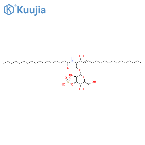N-[(1S,2R,3E)-2-hydroxy-1-[[(3-O-sulfo-β-D-galactopyranosyl)oxy]methyl]-3-heptadecen-1-yl]-heptadecanamide structure