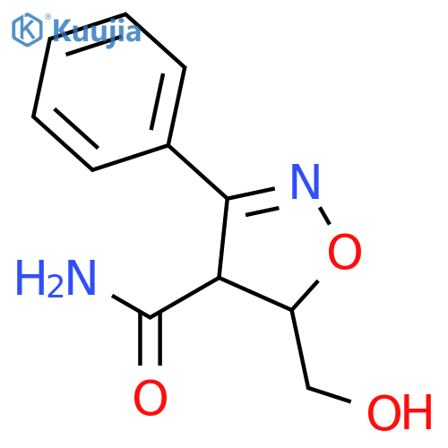 4-Isoxazolecarboxamide, 4,5-dihydro-5-(hydroxymethyl)-3-phenyl- structure
