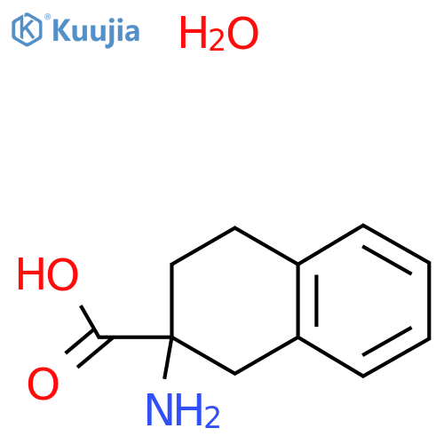 2-Amino-1,2,3,4-tetrahydronaphthalene-2-carboxylic acid hydrate structure