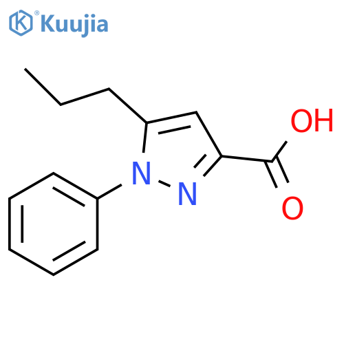 1-phenyl-5-propyl-1H-pyrazole-3-carboxylic acid structure