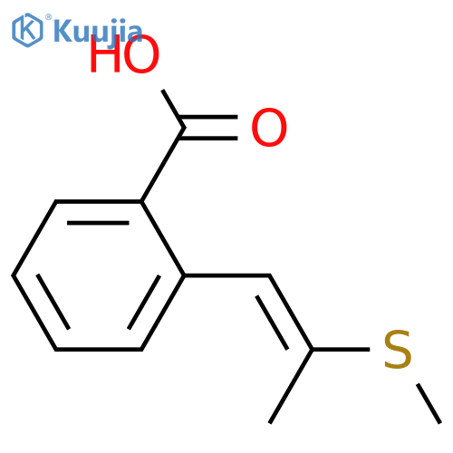 2-[2-(Methylthio)propenyl]benzoic acid; (Z)-form structure