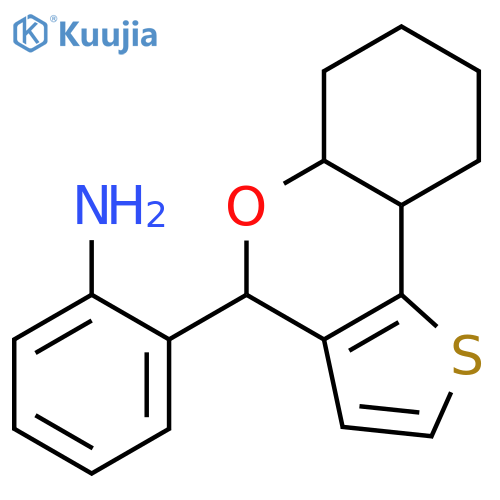 2-(5a,6,7,8,9,9a-Hexahydro-4H-thieno3,2-cchromen-4-yl)phenylamine structure