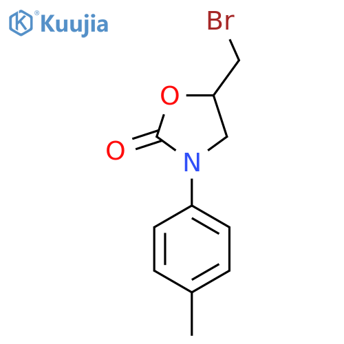 2-Oxazolidinone, 5-(bromomethyl)-3-(4-methylphenyl)- structure