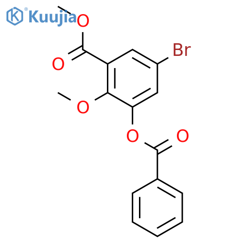 Methyl 3-(benzoyloxy)-5-bromo-2-methoxybenzoate structure