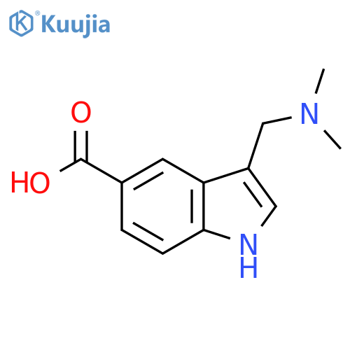 3-(dimethylamino)methyl-1H-indole-5-carboxylic acid structure