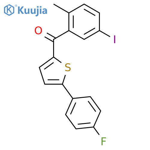 5-(4-Fluorophenyl)-2-thienyl(5-iodo-2-methylphenyl)methanone structure
