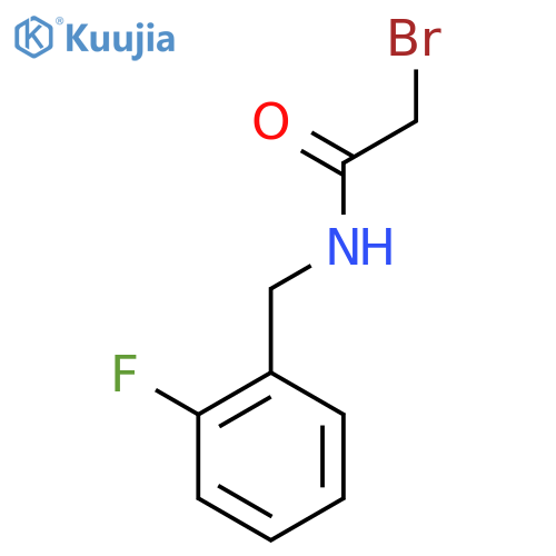 2-Bromo-N-(2-fluorobenzyl)acetamide structure