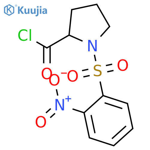 2-Pyrrolidinecarbonyl chloride, 1-[(2-nitrophenyl)sulfonyl]- structure