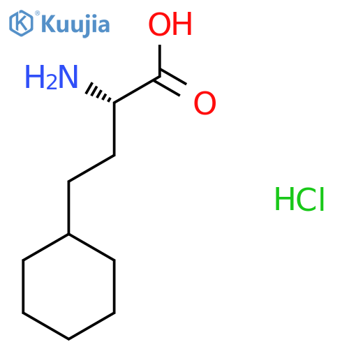 (2S)-2-amino-4-cyclohexylbutanoic acid hydrochloride structure