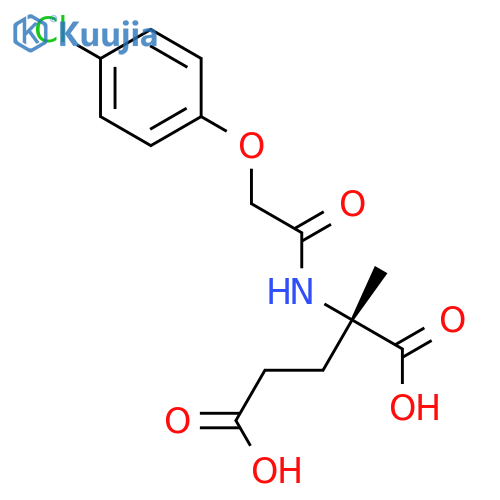 Glutamic acid, N-[(4-chlorophenoxy)acetyl]-2-methyl- structure