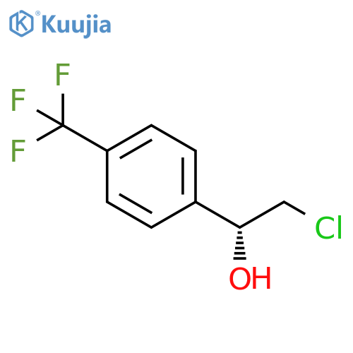 (1R)-2-Chloro-1-4-(trifluoromethyl)phenylethan-1-ol structure