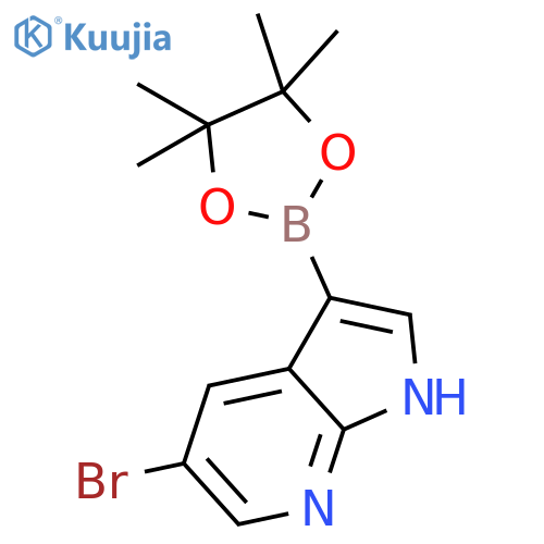 5-Bromo-3-(4,4,5,5-tetramethyl-1,3,2-dioxaborolan-2-yl)-1H-pyrrolo[2,3-b]pyridine structure